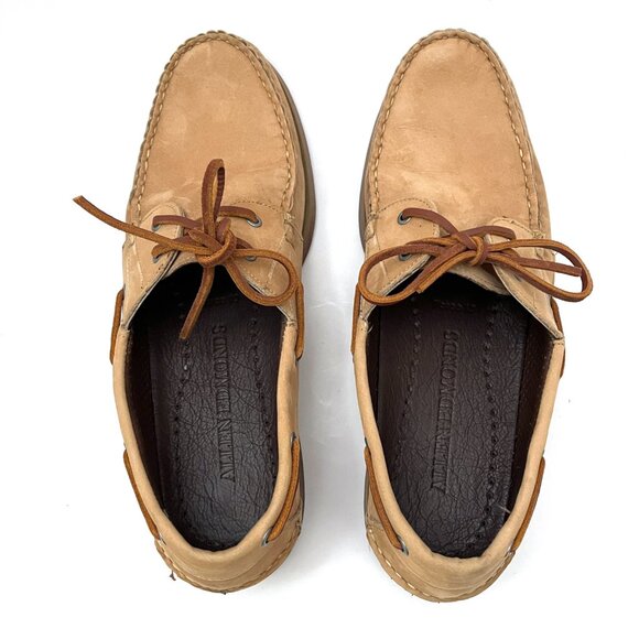 ALLEN EDMONDS Force 10 Suede Deck Boat Shoes Tan main image 13